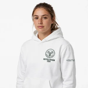 Alternative view of Tennis Team Hoodie – Custom Roster & Season Pullover