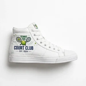 Tennis Fan High Top Shoes – Custom Team Name & Year Sneakers