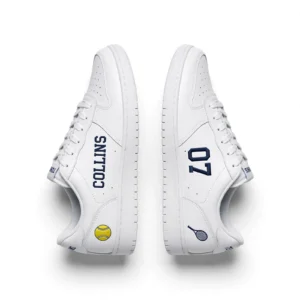 Custom Tennis Sneakers – Personalized Name & Number Low Top Shoes