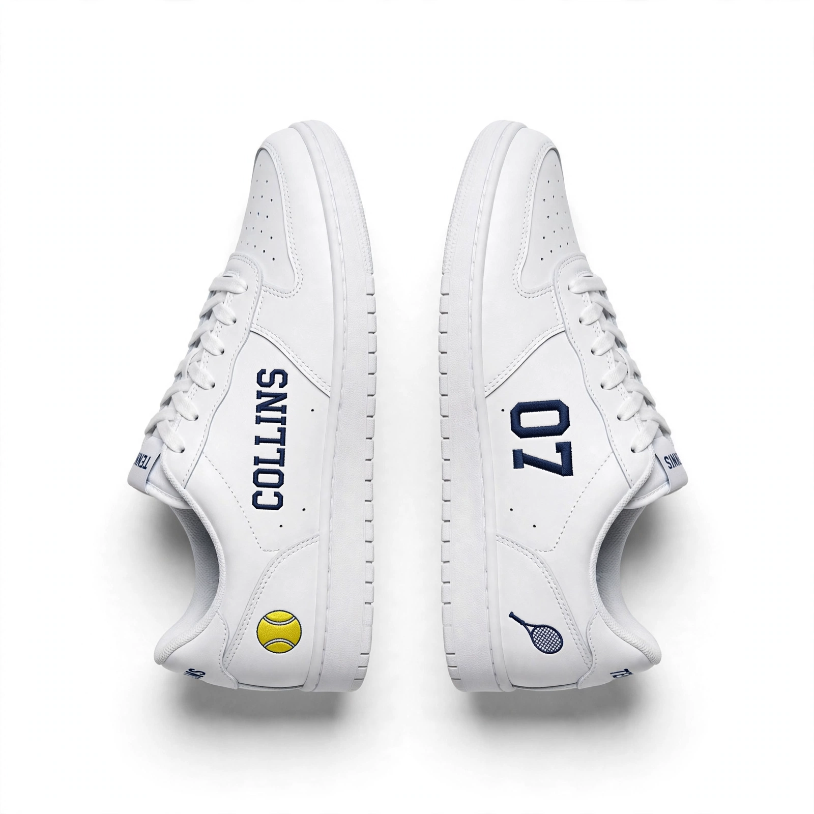Custom Tennis Sneakers – Personalized Name & Number Low Top Shoes