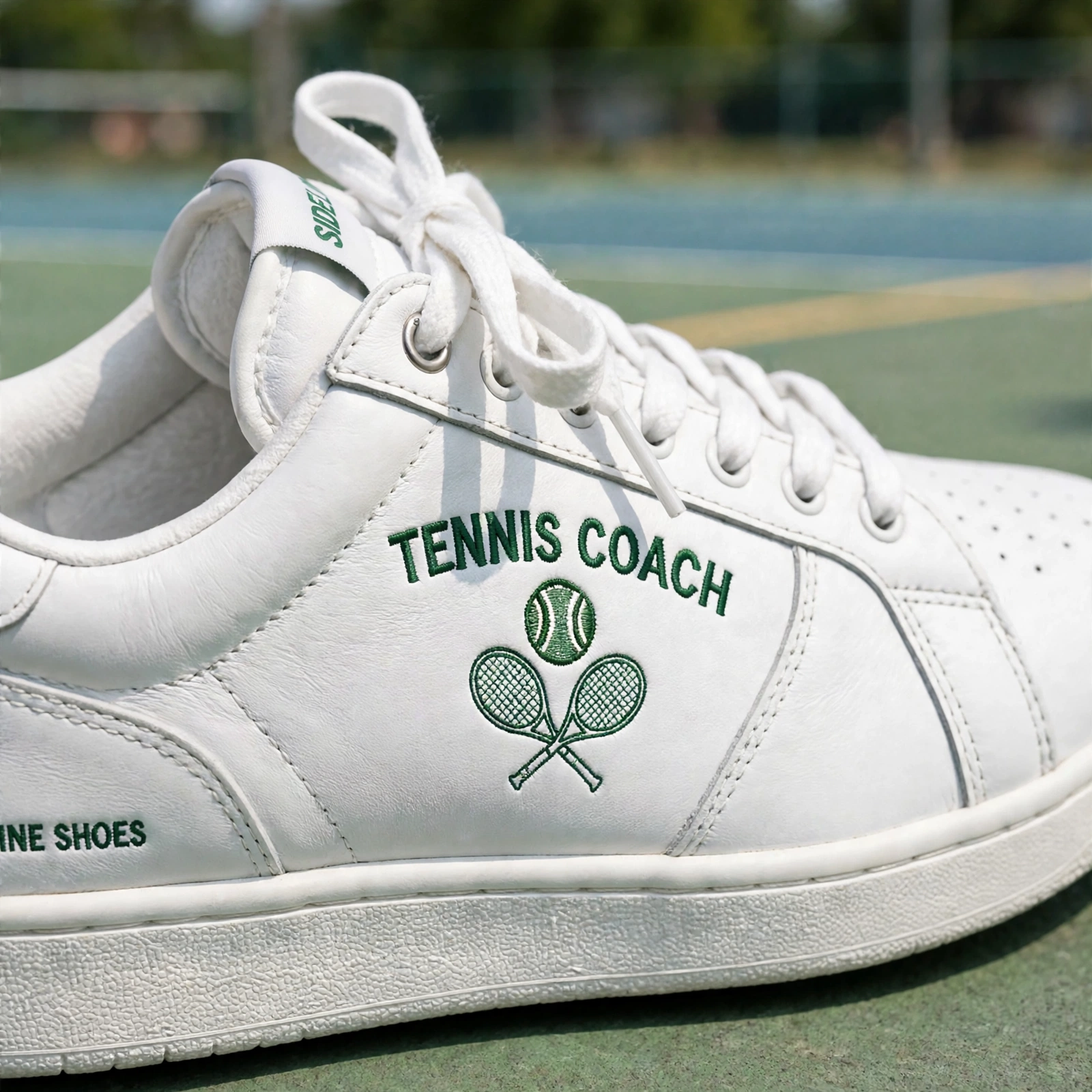 Tennis Coach Sneakers – Personalized Name Sideline Shoes - Image 2