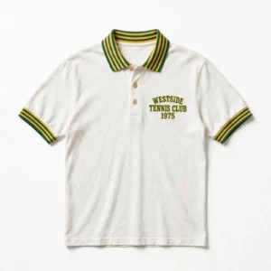 Vintage Tennis Jersey – Retro Stripe Design, Custom Team Name